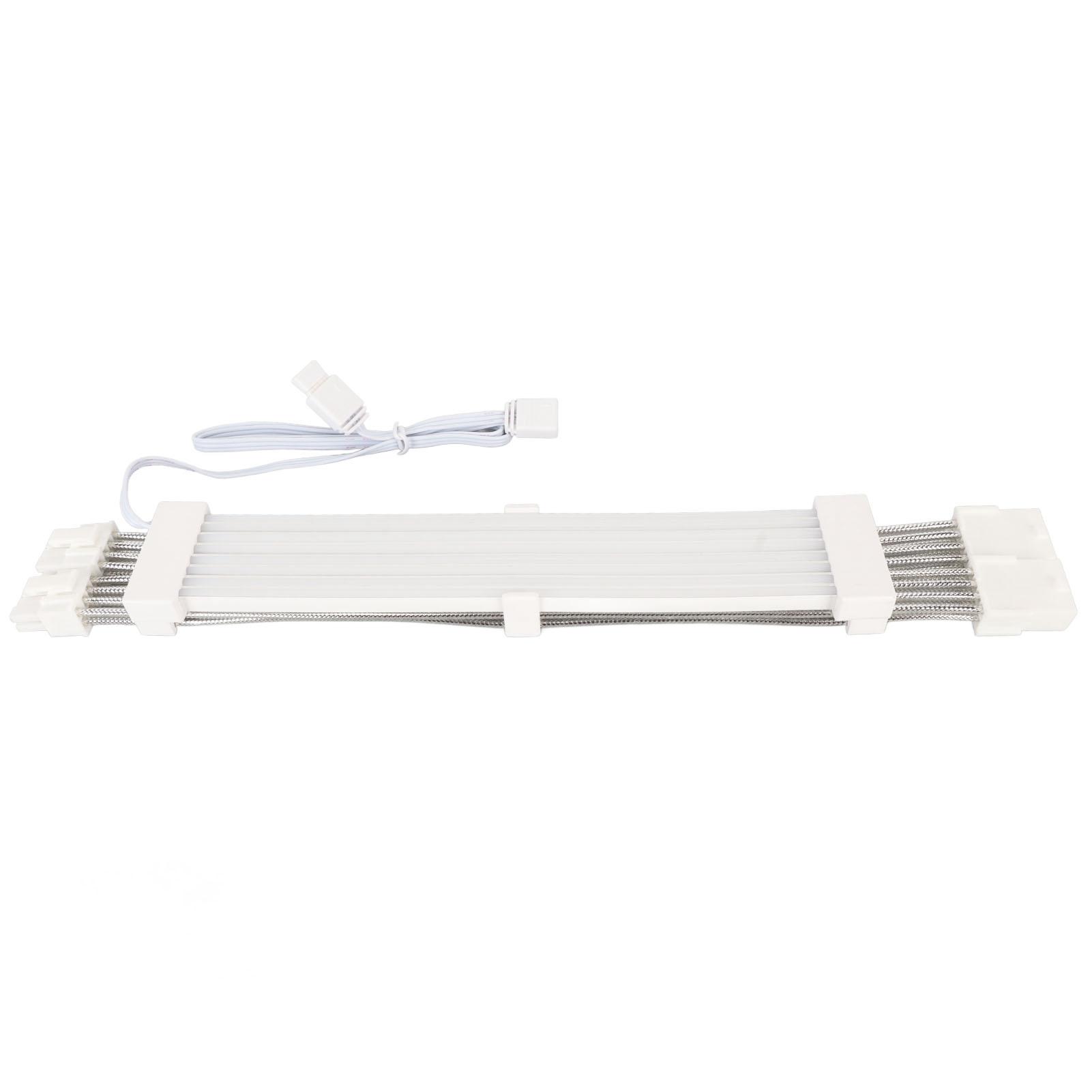 

ARGB Extension Sleeved Cable 5V 18AWG Flexible High Current Support Synchronized PSU Cable with Dual 8PIN graphics card