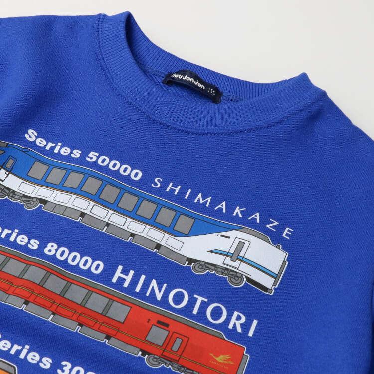 [Children's Clothing] Moujonjon (Moojeongjeong) Made In Japan Kintetsu Railway Printed Fleece Sweatshirt 100cm-130cm F50608