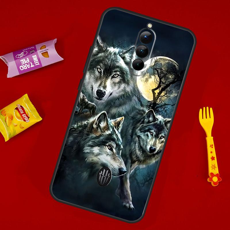 Starry Animal Wolf Phone Case For ZTE Nubia Red Magic 10 9 8 8S 9S 10S 11 Pro Plus 6 7 6S 7S Pro 10 Air Cover