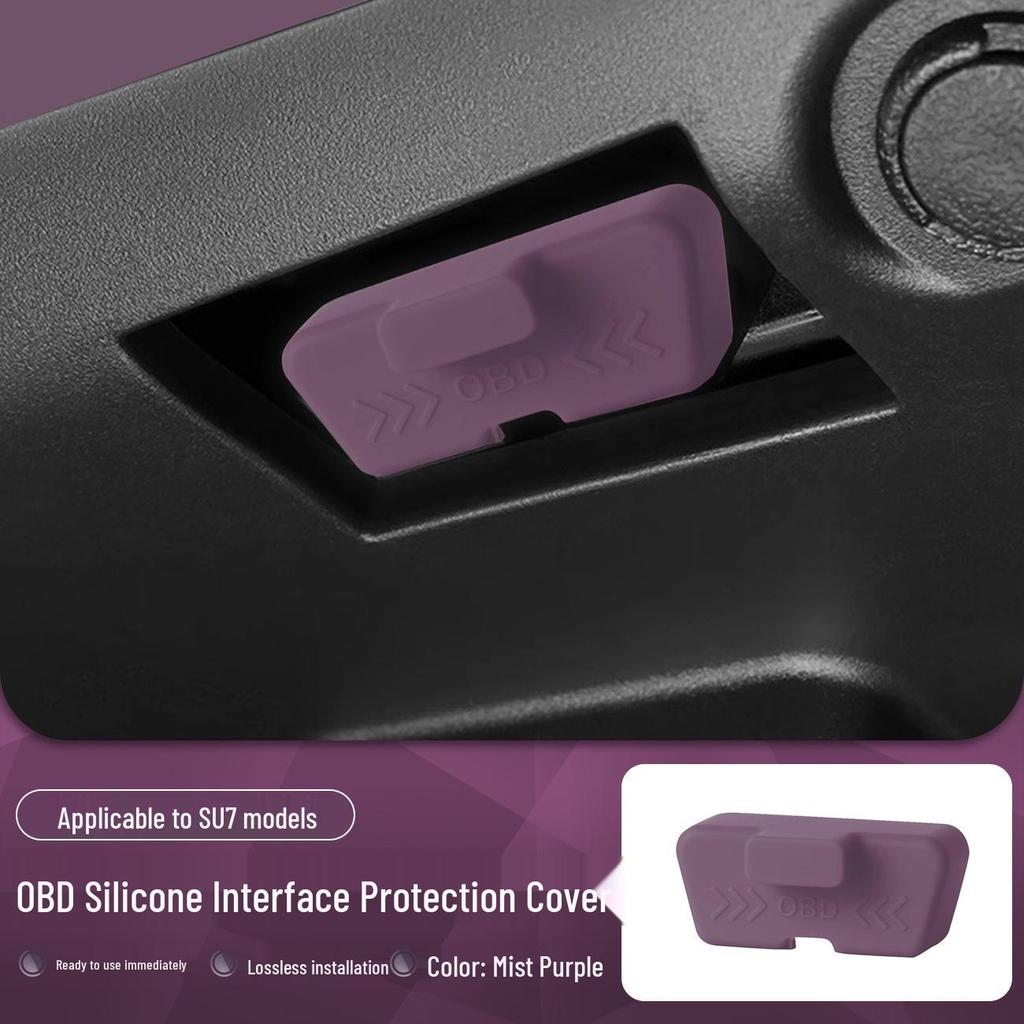 Waterproof Silicone OBD Protective Cover for Xiaomi YU7/SU7 Car Diagnostic Interface
