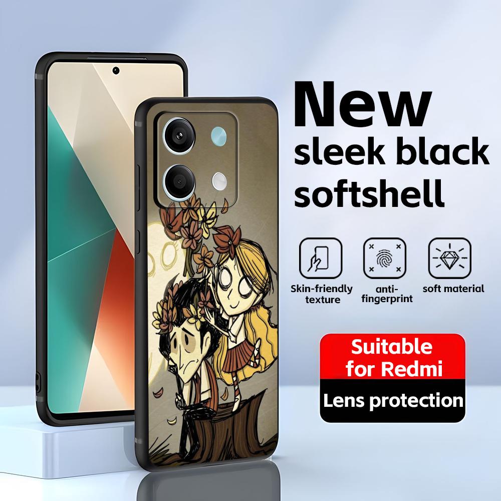 HOT Game Don't Starve  Phone Case For Redmi Note 14 13 12 11 Pro Plus S 5G 14C A3 Soft Black Phone Cover