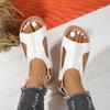 Fashion 2025 New Women Sandals Outdoor Wedge Fish Mouth Shoes Women Summer Platform Shoes Fashion Casual Plus-size Wedge Sandals Women