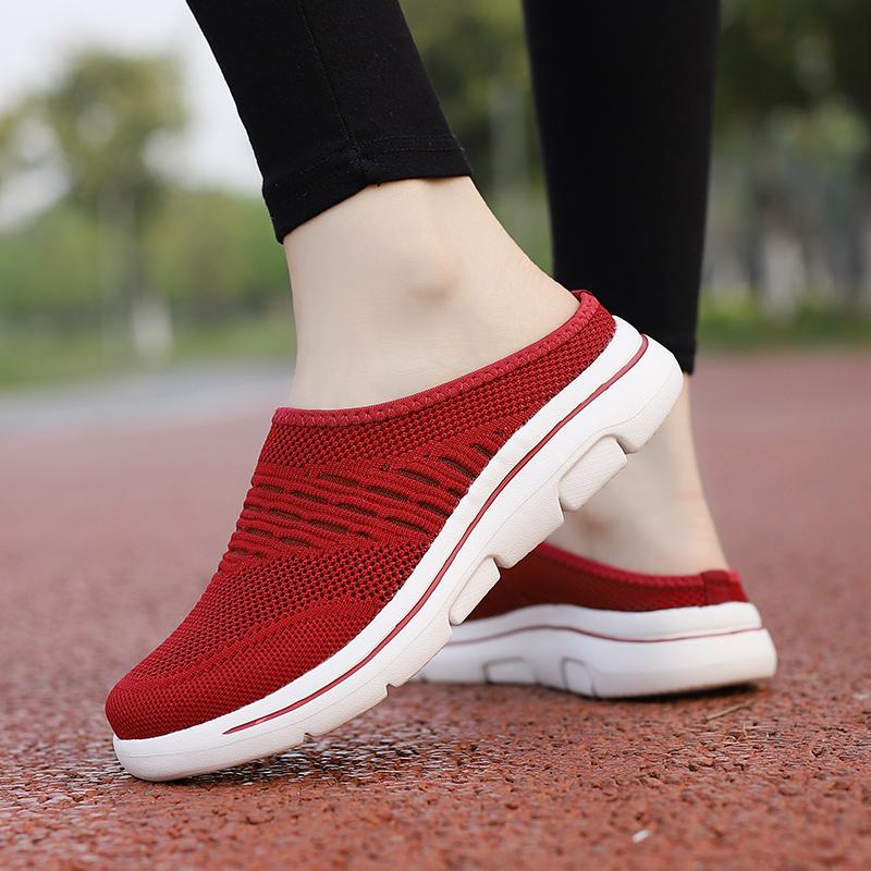 35-48 Męskie kapcie wewnętrzne Męskie półkapcie Letnie siatkowe metry-oddychające męskie czarne buty Mueller