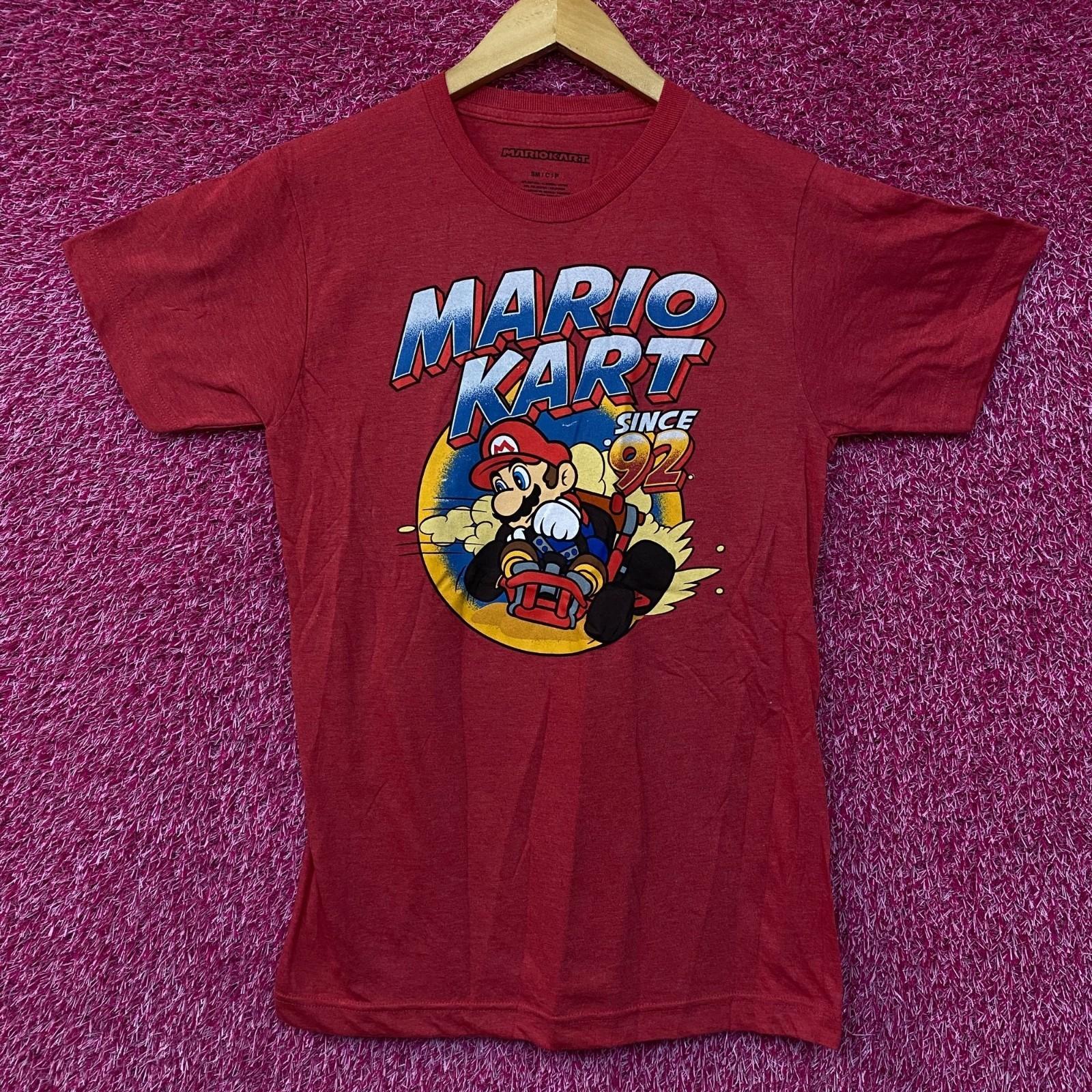 Mario Kart С 92 года Nintendo Гоночная игра Промо Футболка 3XL