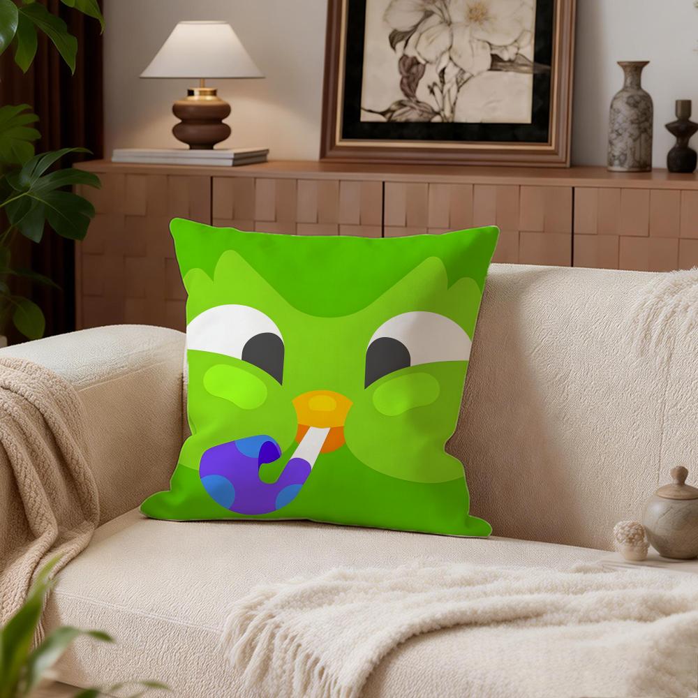 Educational Duolinggo Cushion Cover Cushion Cover Set 4Pcs 50x50 45x45 40x40 Pillowcase Decorative Sofa Home Decor
