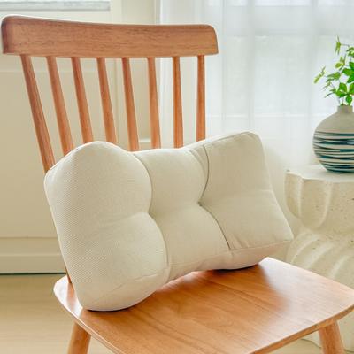 Multifunctional Soft Linen Waist Pillow Thickened Comfortable Lumbar Pillow Washable Chair Cushion Office Chair