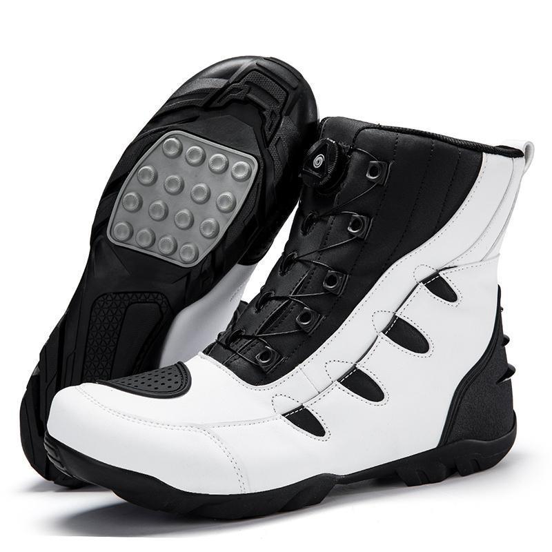 New motorcycle riding boots, four-season racing anti-drop riding boots, locomotive shoes, waterproof and breathable motorcycle shoes