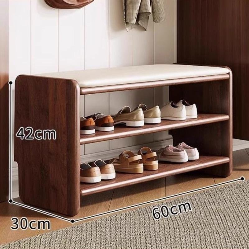 

Wooden Shoe Changing Stool Shoes Storage Stools Decorative Multifunctional Entrance Stool Luxury Living Room Rectangular Stools