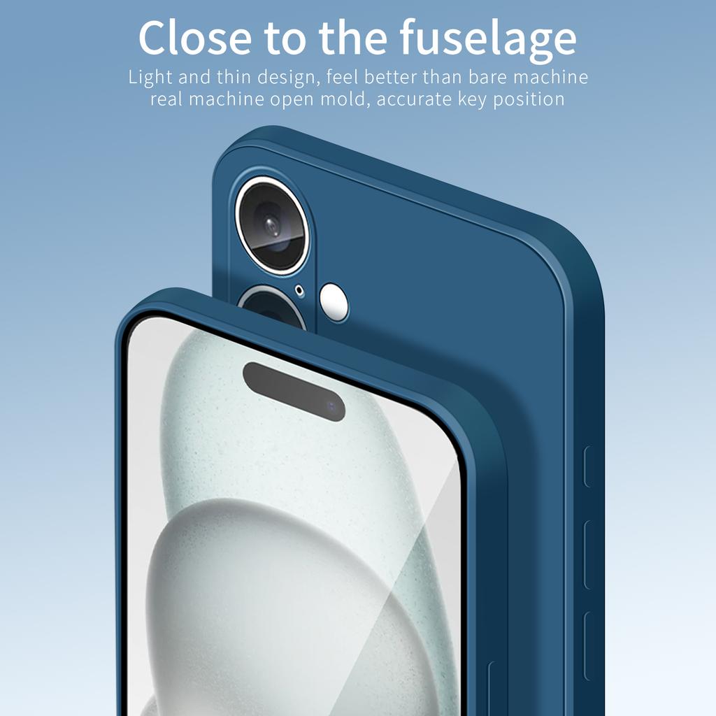 PINWUYO JK Touching Series For iPhone 16 Case Fiber Flocking Liner Soft TPU Phone Cover