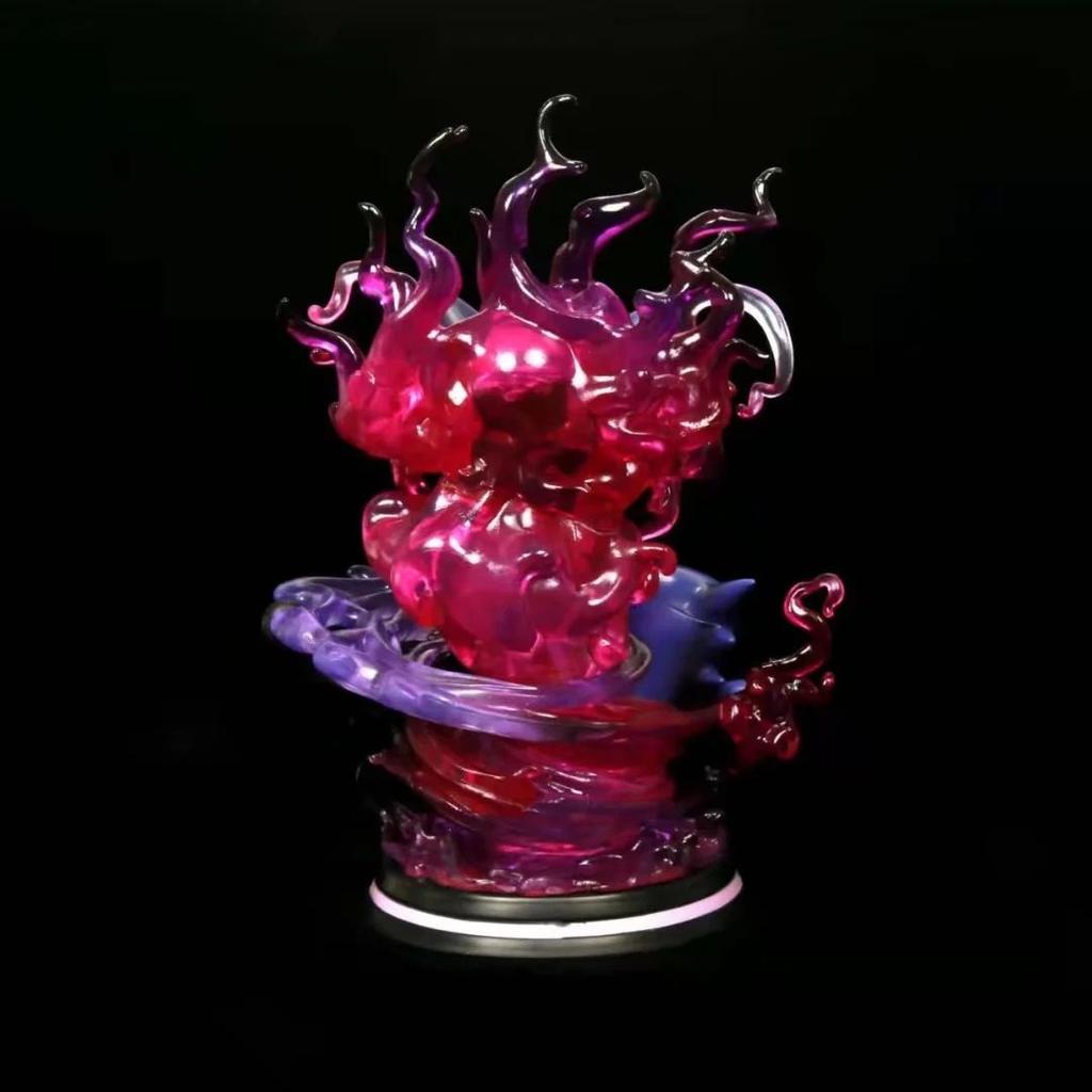 Anime  Gastly Haunter Gengar Evolution Ver. GK PVC Action Figure Game Statue Collectible Model Kids Light Up Toys Doll