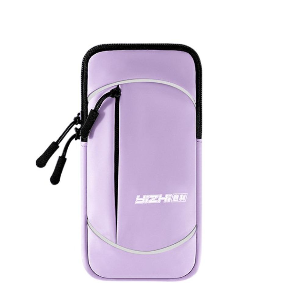 

Shoulder Belt Running Phone Arm Bag Large Capacity Armband Sports Phone Bag Smartphone Accessories purple style 1