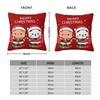 Bubu Dudu Xmas Merry Christmas Pillowcase Soft Fabric Cushion Cover Decorative Pillow Case Cover Home Square 45X45cm