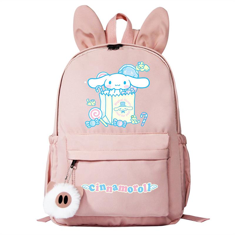 Cartoon Big Ears Dog Schoolbag Primary And Secondary School Students Large Capacity College Wind Double Shoulder Rabbit Ear Backpack