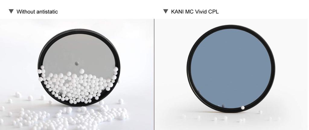 KANI 72mm Vivid Series Premium MC Vivid CPL Circular Polarizing Filter with Color Low and Nano Coating Enhancement, Blue-Green Enhancement,