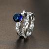 Ou Ni Luxury Rhinestone Twisted Diamond Ring: Elegant European-American Style, Thin Band