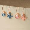 Bohemia Blue Pink Cute Starfish Shell Drop Earrings For Women Colorful Summer Fashion Jewelry Gift for Friend