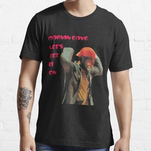 Classic Retro Music T-Shirt Marvin Gaye Let s Get It On Distant Lover Vintage Unisex T-Shirt L