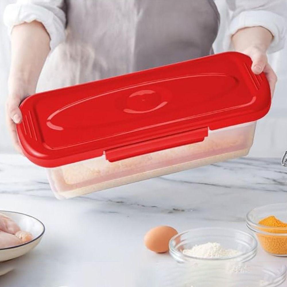 2 Piece Leak-proof Fish Breader Batter Bowl Large Capacity Batter Coating Mixing Bowl  Breadcrumb blu