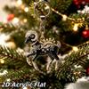 1Pcs 2D Goat Acrylic Pendants Cute Animal Hanging Ornament for Christmas Party Backpack Zipper Charm Accessory