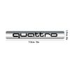 Car Styling Quattro Letter Logo Side Body Fender Trunk Sticker Decor For q2 A7 S1 B8 8P A3 A6 C7 Q7 Q5 Q3 Q2 Q1 Q2L A4 A5 A6L