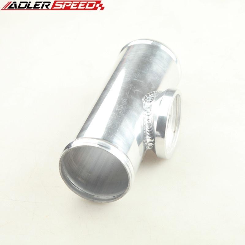 ADLERSPEED 2.5  63mm OD Aluminum Turbo Charge T Pipe HKS Style Blow Off Valve Adapter