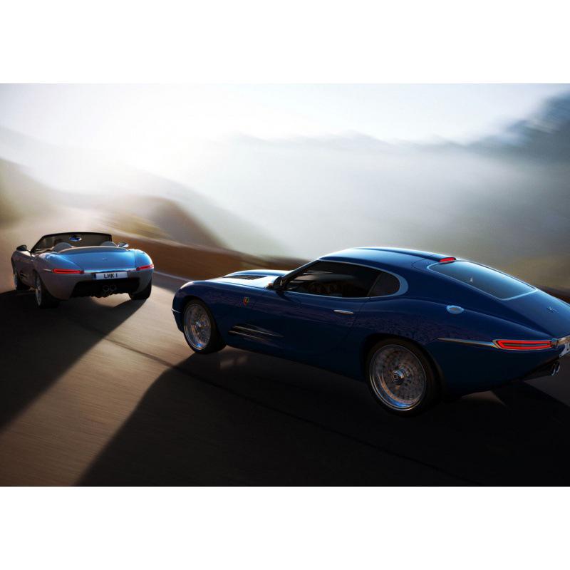 Framed Sports Car Poster for Bedroom, Bar, or Dealership Wall Decor