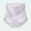 Plus Size Women's High Waist Ice Silk Tummy Control Underwear with Antibacterial Crotch
