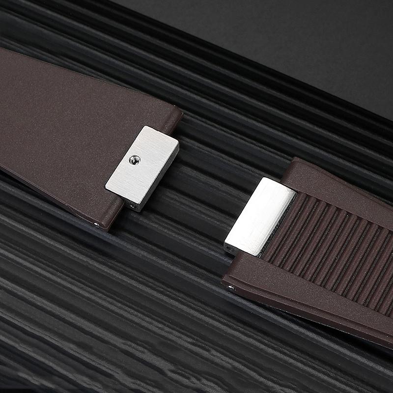 25*13mm Silicone Rubber Watchband For Pa-tek Philippe Nautilus Series 5711/5712/5980 Waterproof Sports Strap Bracelet Brown Blue