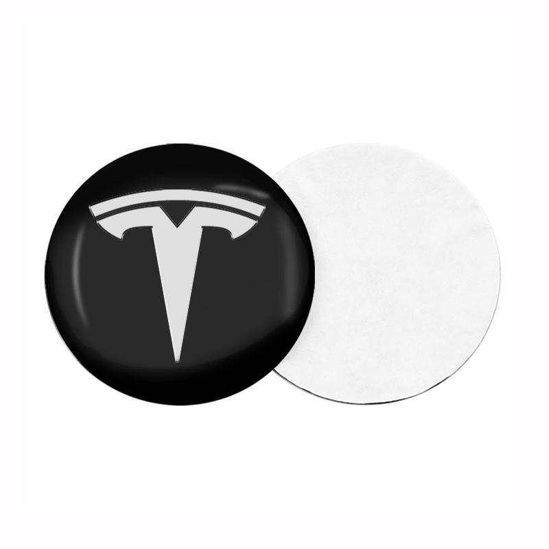4pcs/Set 56mm Alloy Car Wheel Center Decal Hub 3D Sticker For Tesla Model 3 S X Y Style Roadster Invader Coil Mod WYE K80