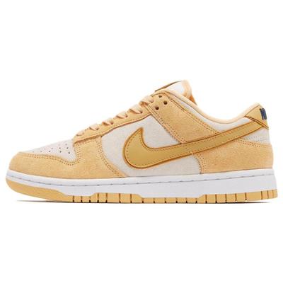 Dunk Low Hemels Goud Suede Dames Skate Schoenen Sneakers DV7411-200