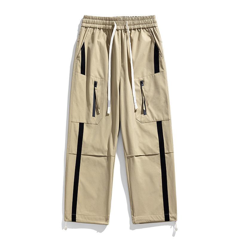 

Японские комбинезоны, мужские летние водонепроницаемые спортивные брюки, новые повседневные брюки на плоской подошве 4XL дубильная кора