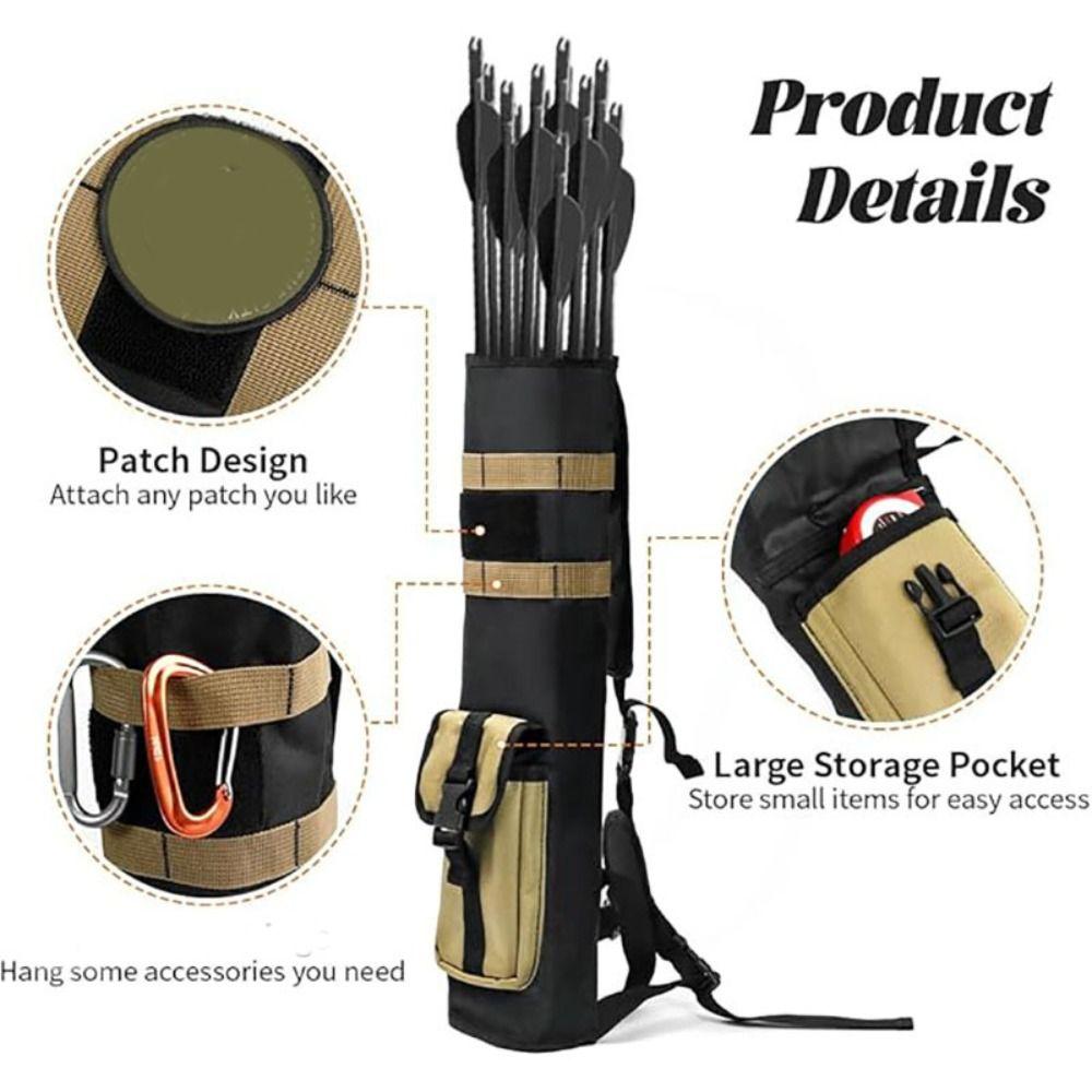 NEW Multi-functional Arrow Quiver Adjustable Lightweight Storage Bag Large Capacity Arrow Bag Outdoor