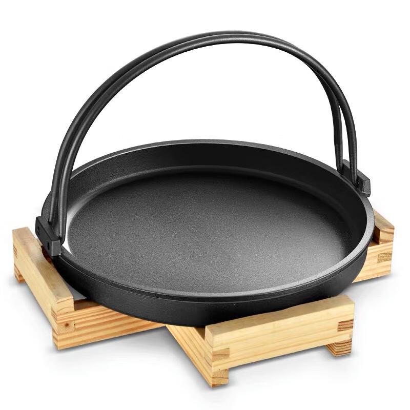 ZISIZ Cast Iron Teppanyaki Griddle Plate