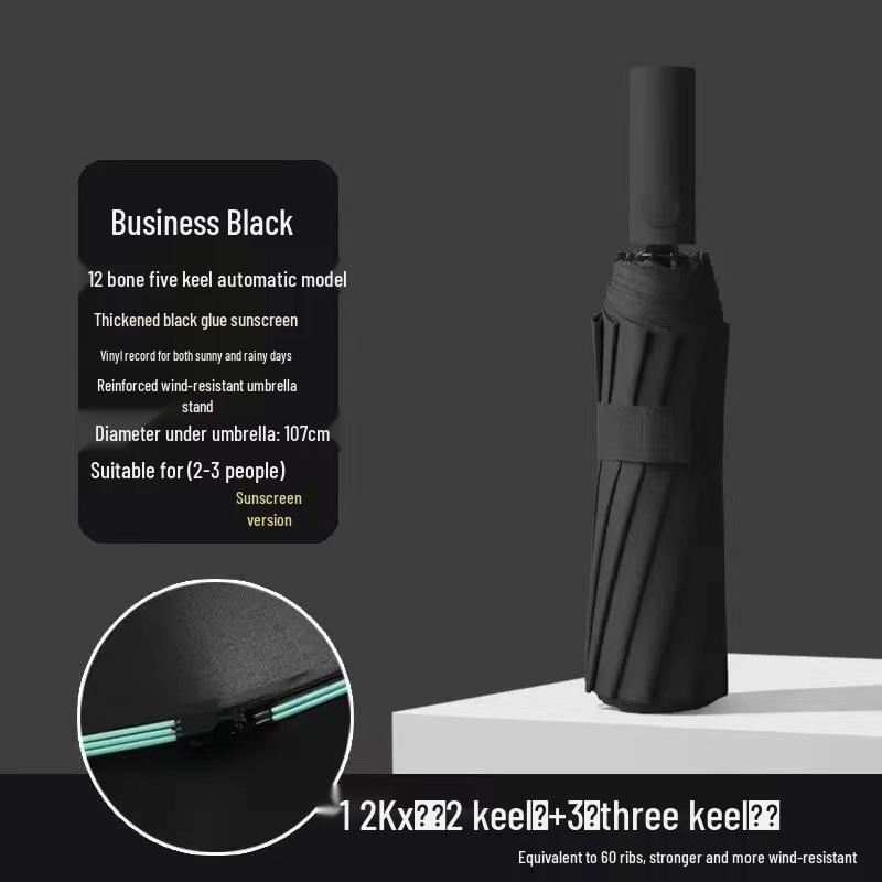 Vollautomatischer High-End-Vinyl-Sonnenschirm: Herren Sonnen- & Regenschirm