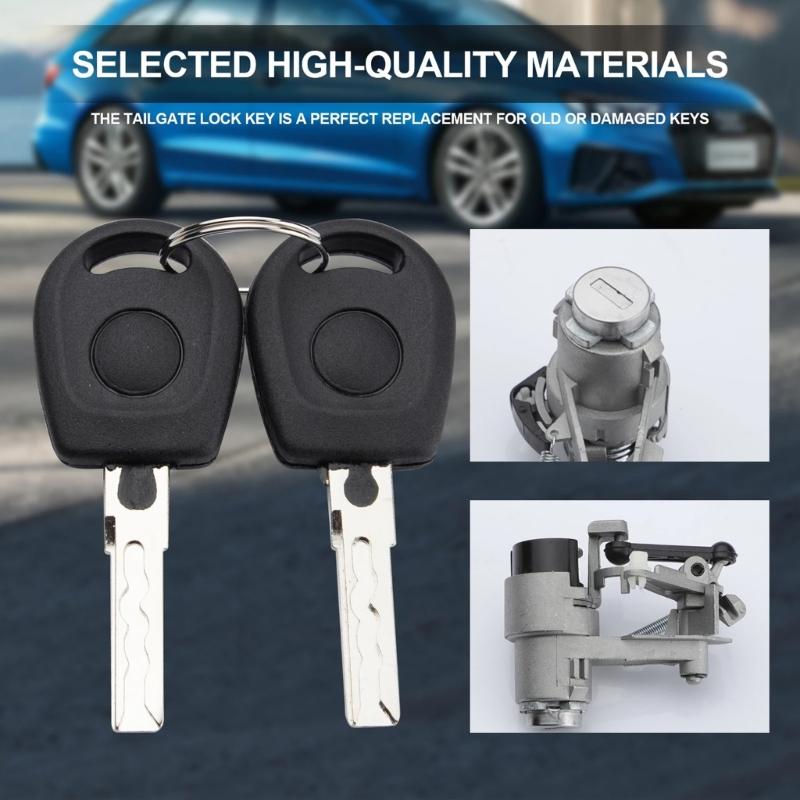 Cilindru de blocare a hayonului pentru scaunul de golf Cilindru de blocare a portbagajului hayonului cu 2 chei 1J6827297G 1J6827297C