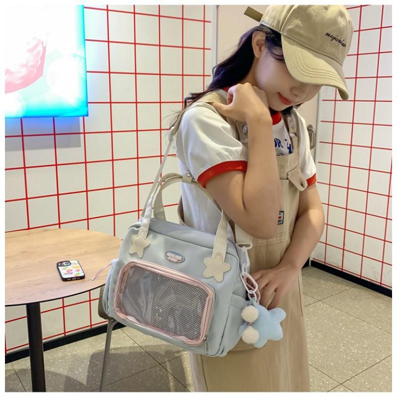 Japanese All-matching JK Girl College Style Cross-body Bag Ins 2D Cute Portable Bar Pain Small Backpack