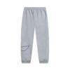 Li Ning Sports Lifestyle Series Letter Logo Printed Cuffed Fleece Warm Loose Knit Sweatpants Men Bottoms Flower-Gray Shark-Gray AKLTD71-4