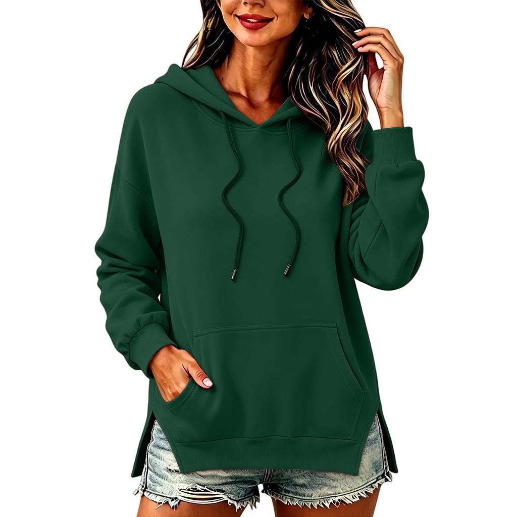 Women's Casual Long Sleeve Hoodie with Drawstring