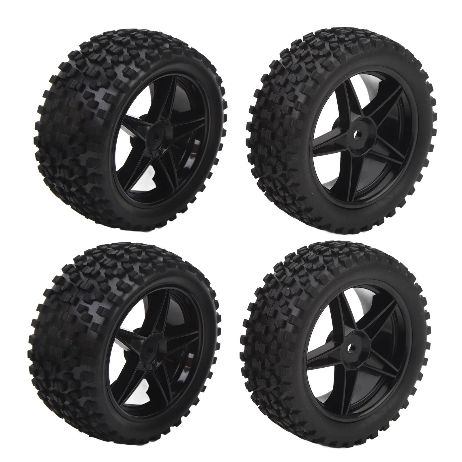 

4 шт. 85 мм 33 мм передні колеса для радіокерованої вантажівки 85 мм 42 мм задні позашляхові шини з 5-зірковими дисками для Axial 110