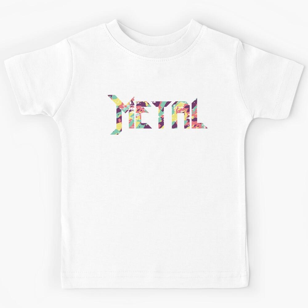 Metal font music design Kids T-Shirt 130