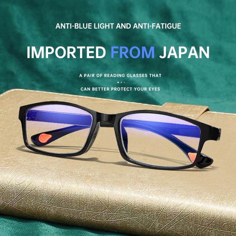 2PCS Reading Glasses +1.0~+4.0 Lightweight Anti-Blue Light Eyewear
