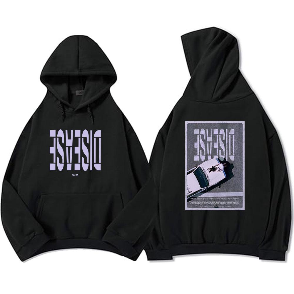 Disease Lady Gaga Hoodies Single Song Graphic Sweatshirt for Men/Women Winter Long Sleeve Casual Unisex Pullovers