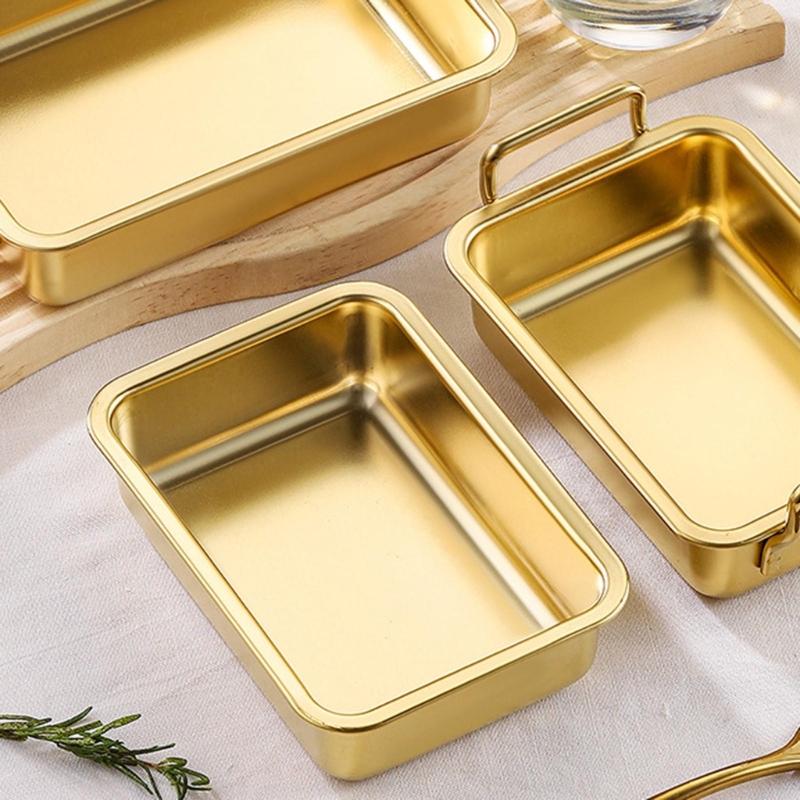 Practical Rectangular Cake Tins Efficient Stainless Steel Oven Tray For Roasting Baking Healthy And Rusts Resistant
