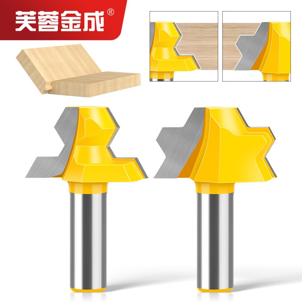 Hexahedral Tenon Knife Set Woodworking Milling Cutter Splicing Cutter Tungsten Steel Plywood Knife Barrel Knife Regular Octahedral Tenon Knife