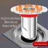 Round Shower Floor Drain Cores AntiOdor Self Closing Floor Strainer Hair Catcher for Bathroom Kitchen Balcony Garage