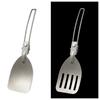 1pcs Outdoor Folding Spatula Camping Portable Stainless Steel Spatula Barbecue Picnic Tableware Mountaineering Travel Spatula