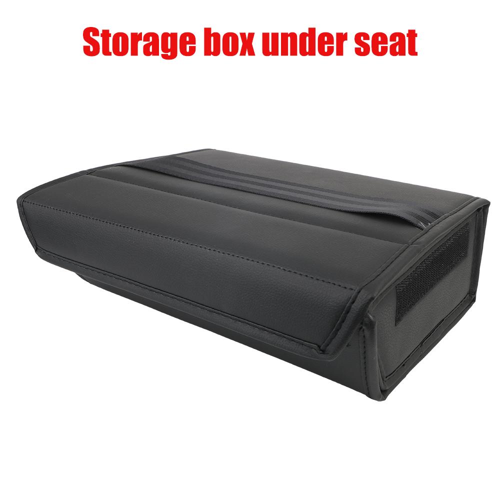 Držák do auta pro Tesla Model Y Úložný box pod sedadlo Pouzdro Auto Přední Organizér na zadní sedadla Kožený interiér Automobilové příslušenství