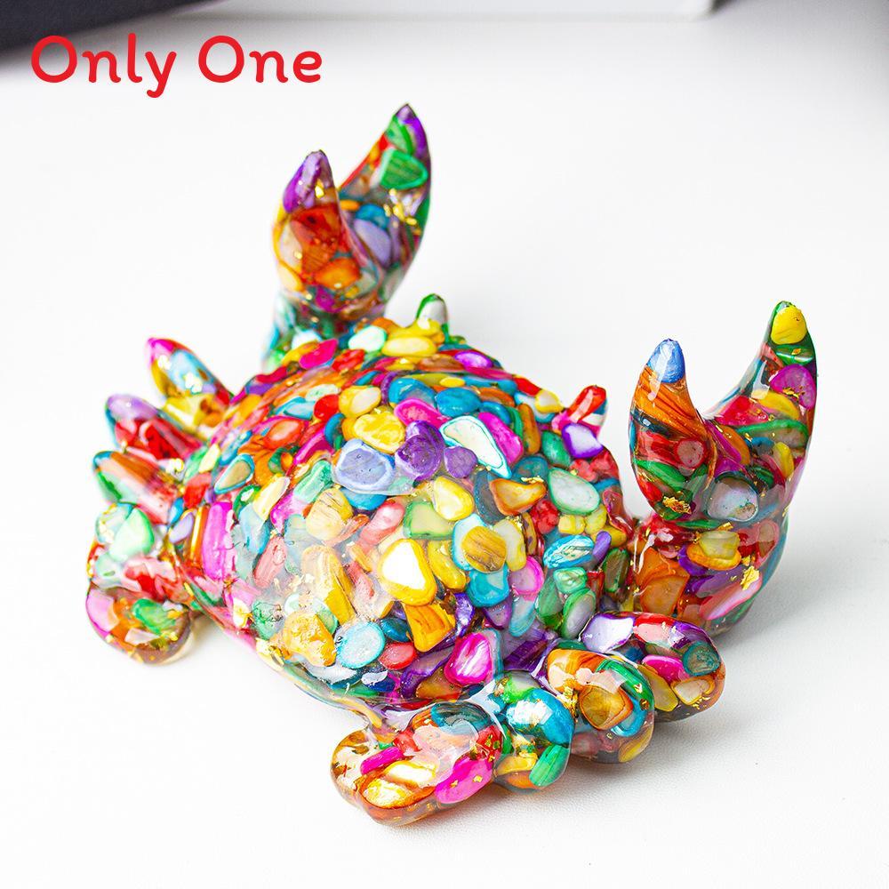 Natural Quartz Crystal Resin Crab Pen Stand With Unique Artistic Design For Giftgiving
