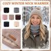 Fine-textured Winter Neck Warmer,color, Fleece-lined, For Women, Outdoor Skiing, Thickened, Warm Face Mask, Neck Protector.