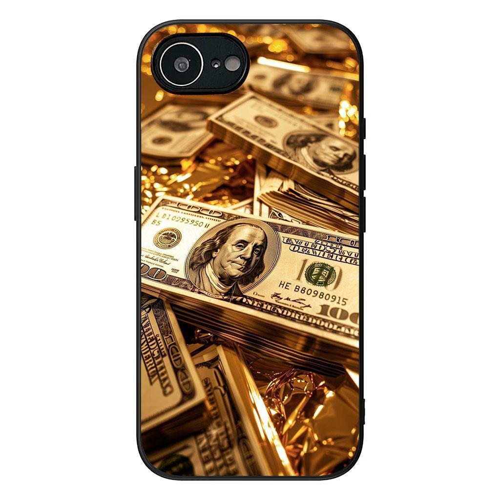 Gold Money 100 D-Dollars Case for Samsung Galaxy A25 A37 A57 A12 A14 A31 A41 A50 A51 A70 A71 A72 A21S A04 M15 Note 20 9 8 10